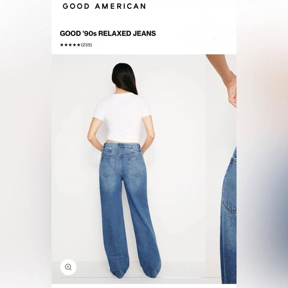 GOOD AMERICAN GOOD '9Os RELAXED JEANS - Picture 2 of 7
